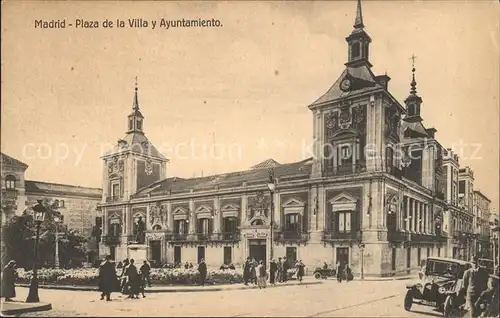 Madrid Spain plaza de la Villa y Ayuntamiento Kat. Madrid