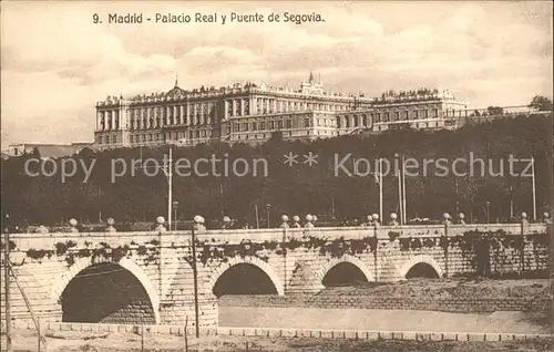 Madrid Spain Palacio Real Puente de Segovia Kat. Madrid