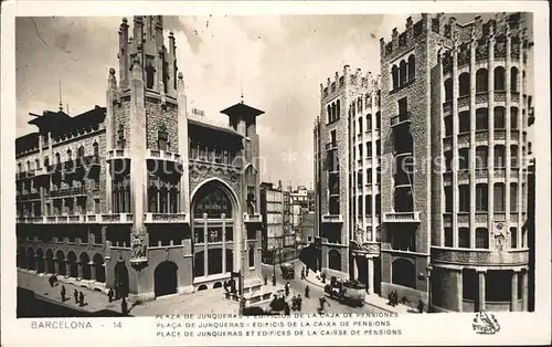 Barcelona Cataluna Plaza de Junqueras edificios de la caja Kat. Barcelona