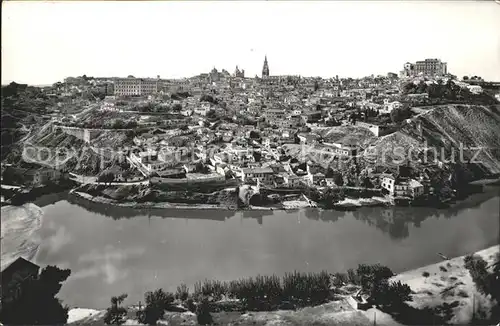 Toledo Castilla La Mancha Vista general y rio Tajo Kat. Toledo