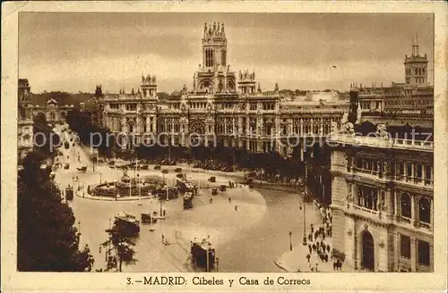 Madrid Spain Cibeles y Casa de Correos Kat. Madrid