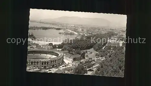 Malaga Andalucia Plaza de Toros y Puerto Hafen Kat. Malaga