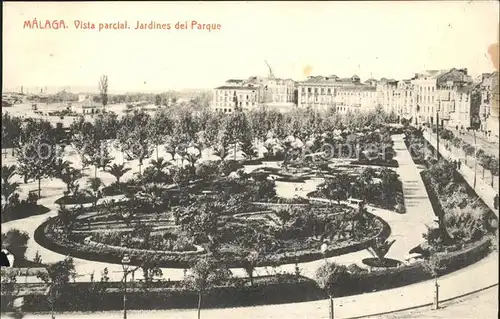 Malaga Andalucia Jardines del Parque Kat. Malaga