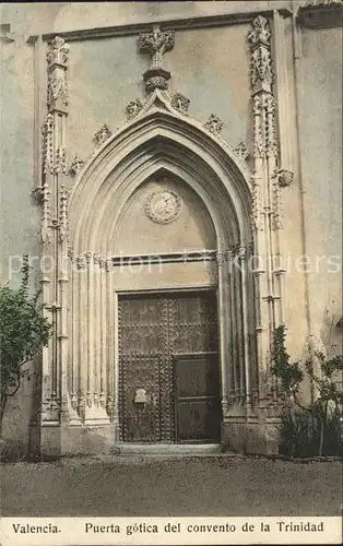 Valencia Valenciana Puerta gotica Convento Trinidad / Valencia /
