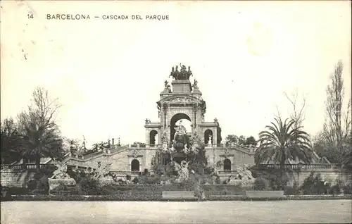 Barcelona Cataluna Cascada Parque Kat. Barcelona