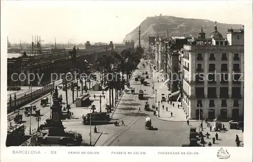 Barcelona Cataluna Paeseo de Colon Kat. Barcelona