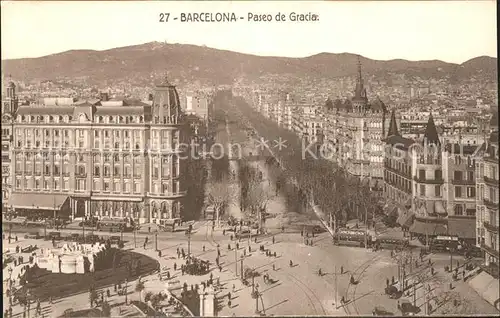 Barcelona Cataluna Paseo de Gracia Kat. Barcelona