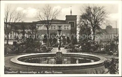 Duesseldorf Brunnenanlage Rhein Terrasse Kat. Duesseldorf