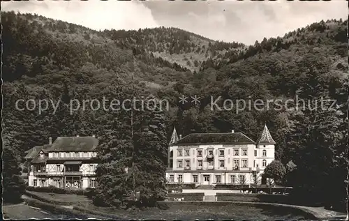 Badenweiler Sanatorium Schloss Hausbaden Kat. Badenweiler