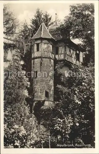 Maulbronn Faustturm Kat. Maulbronn