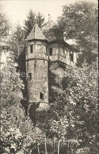 Maulbronn Kloster Faustturm Kat. Maulbronn