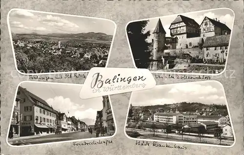 Balingen Krankenhaus Burg Friedrichstrasse Kat. Balingen