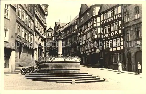 Marburg Lahn Fachwerkhaeuser Markt Kat. Marburg