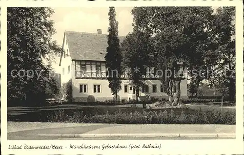 Bodenwerder Solbad Munchhausens Geburtshaus  Kat. Bodenwerder