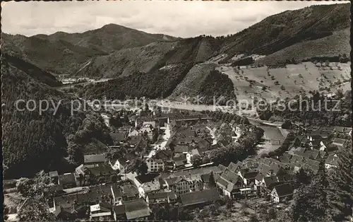 Wolfach Blick Vorstadtberg Kat. Wolfach Schwarzwald