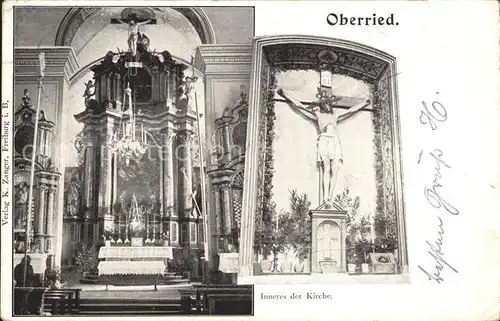 Oberried Breisgau Inneres Kirche Kat. Oberried