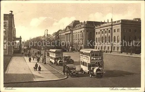 Berlin Unter der Linden Strassenbahn Kat. Berlin