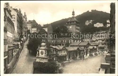 Karlsbad Eger Markt Schlossbrunnen / Karlovy Vary /