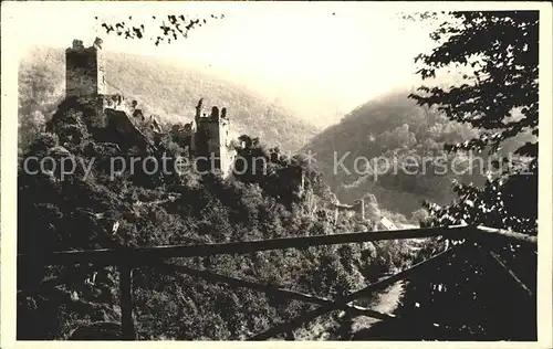 Manderscheid Eifel Burgruine Kat. Manderscheid