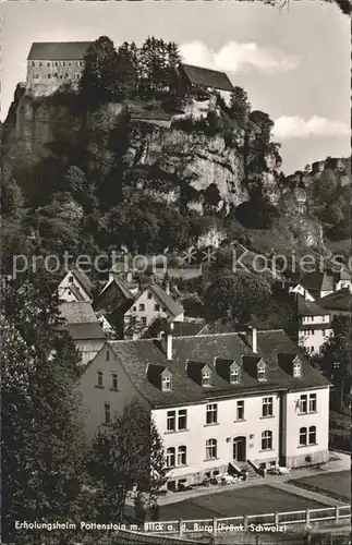 Pottenstein Oberfranken Erholungsheim Blick Burg  / Pottenstein /Bayreuth LKR