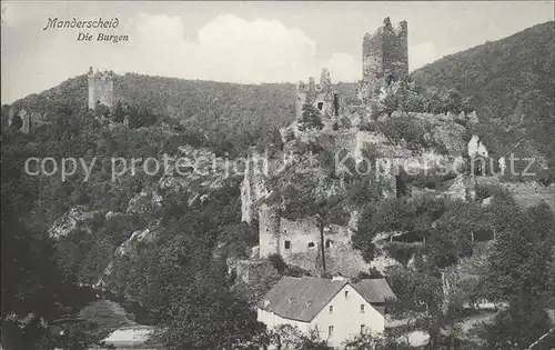 Manderscheid Eifel Burgen / Manderscheid /Bernkastel-Wittlich LKR