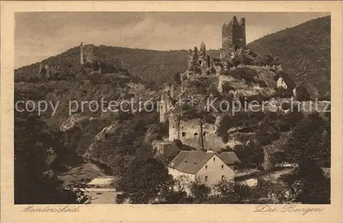 Manderscheid Eifel Burgen / Manderscheid /Bernkastel-Wittlich LKR