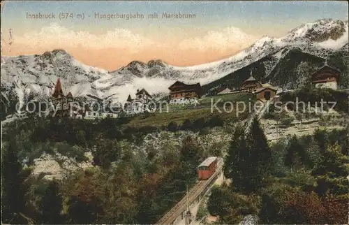 Innsbruck Hungerburgbahn Mariabrunn Kat. Innsbruck