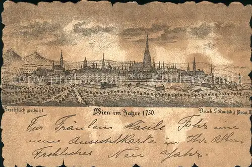 Wien Wien im Jahre 1750 Kat. Wien