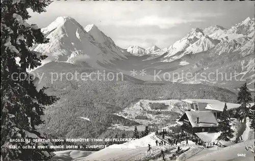 Rosshuette Seefelderjoch Hohe Munde Zugspitze Kat. Seefeld in Tirol