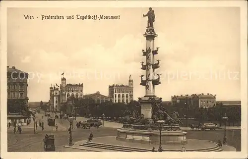 Wien Praterstern Tegetthoff Monument Kat. Wien