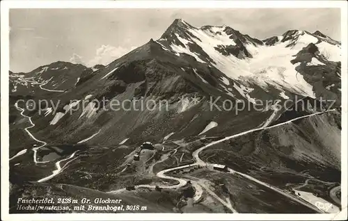 Grossglockner Hochalpenstrasse Fuschertoerl Brennkogel Kat. Heiligenblut