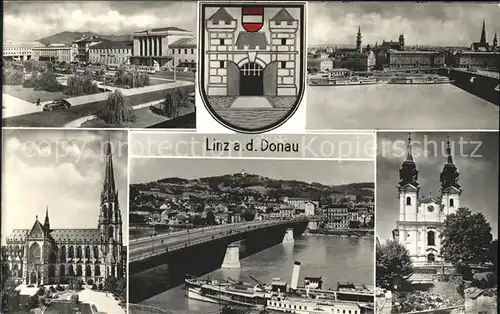 Linz Donau Seitenraddampfer Dom  Kat. Linz