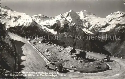 Grossglockner Hochalpenstrase Kehre 11 Sonnenwelleck Fuscherkarkopf Kat. Heiligenblut