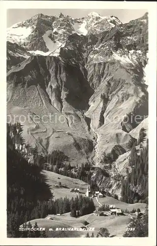 Schroecken Vorarlberg Braunarlspitze Kat. Schroecken