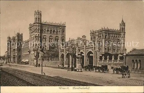 Wien Nordbahnhof Pferdekutschen Kat. Wien