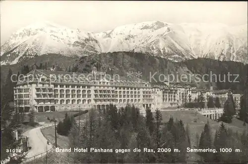 Semmering Niederoesterreich Grand Hotel Panhaus Rax Kat. Semmering