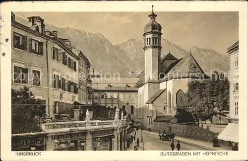 Innsbruck Burggraben Hofkirche Kat. Innsbruck