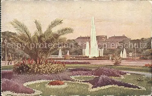 Wien Hochstrahlbrunnen Schwarzenbergplatz Kat. Wien