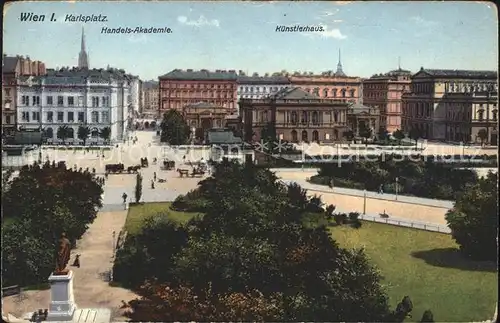 Wien Karlsplatz Kuenstlerhaus Handels Akademie Kat. Wien