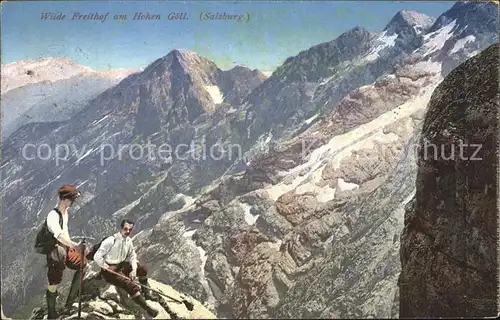 Hoher Goell Salzburg Wilder Freithof Bergsteiger Bergpickel Kat. Berchtesgaden