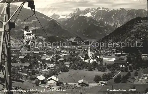 Schruns Vorarlberg Hochjochbahn Zimba  Kat. Schruns
