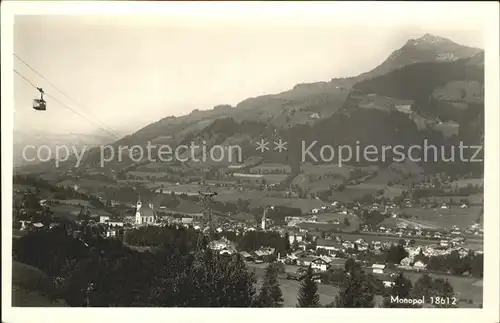 Kitzbuehel Tirol Hahnenkamm Seilbahn Kitzbuehelerhorn  Kat. Kitzbuehel