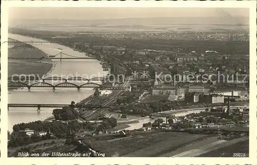 Wien Blick von der Hoehenstrasse Kat. Wien