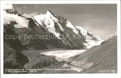 Grossglockner Strasse Pasterzenzunge Franz Josephs Hoehe Kat. Heiligenblut