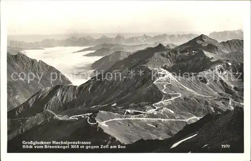 Grossglockner Hochalpenstrasse Blick Brennkogel Zell am See Kat. Heiligenblut