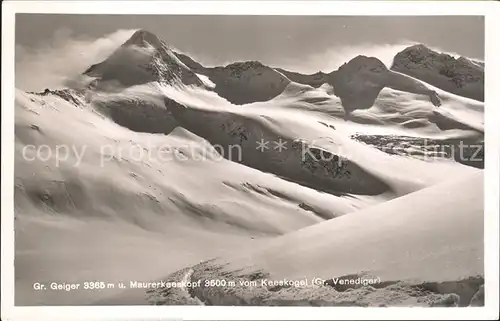 Grossglockner Mauerkeeskopf Keeskogel Kat. Heiligenblut