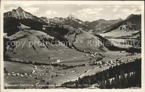 Schattwald Blick Tannheimertal Einstein Rote Flueh Gimpel Kat. Schattwald