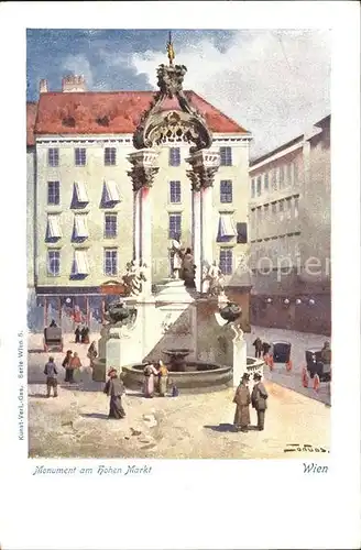 Wien Monument Hohen Markt Kat. Wien