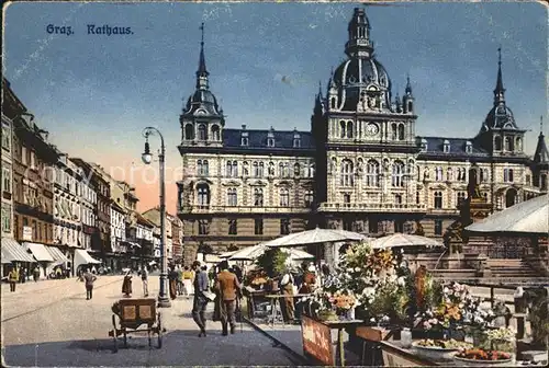 Graz Steiermark Rathaus Markt  Kat. Graz