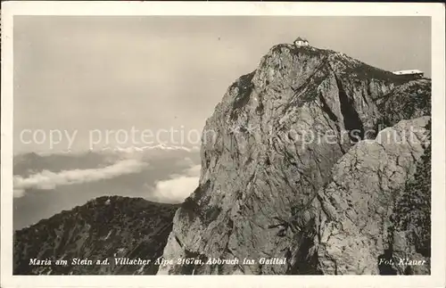 Maria Stein Villacher Alpe Abbruch Gailtal Kat. Woergl